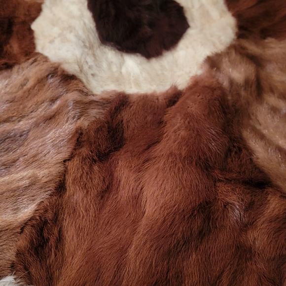 BEAUTIFUL ROUND SHAPE ALPACA PATTERN RUG 53" - Picture 7 of 12